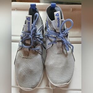 Reebok Gray and Blue Athletic Shoes